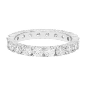 NEW ALLYANNA GIFTS women's moissanite eternity band ring in sterling silver